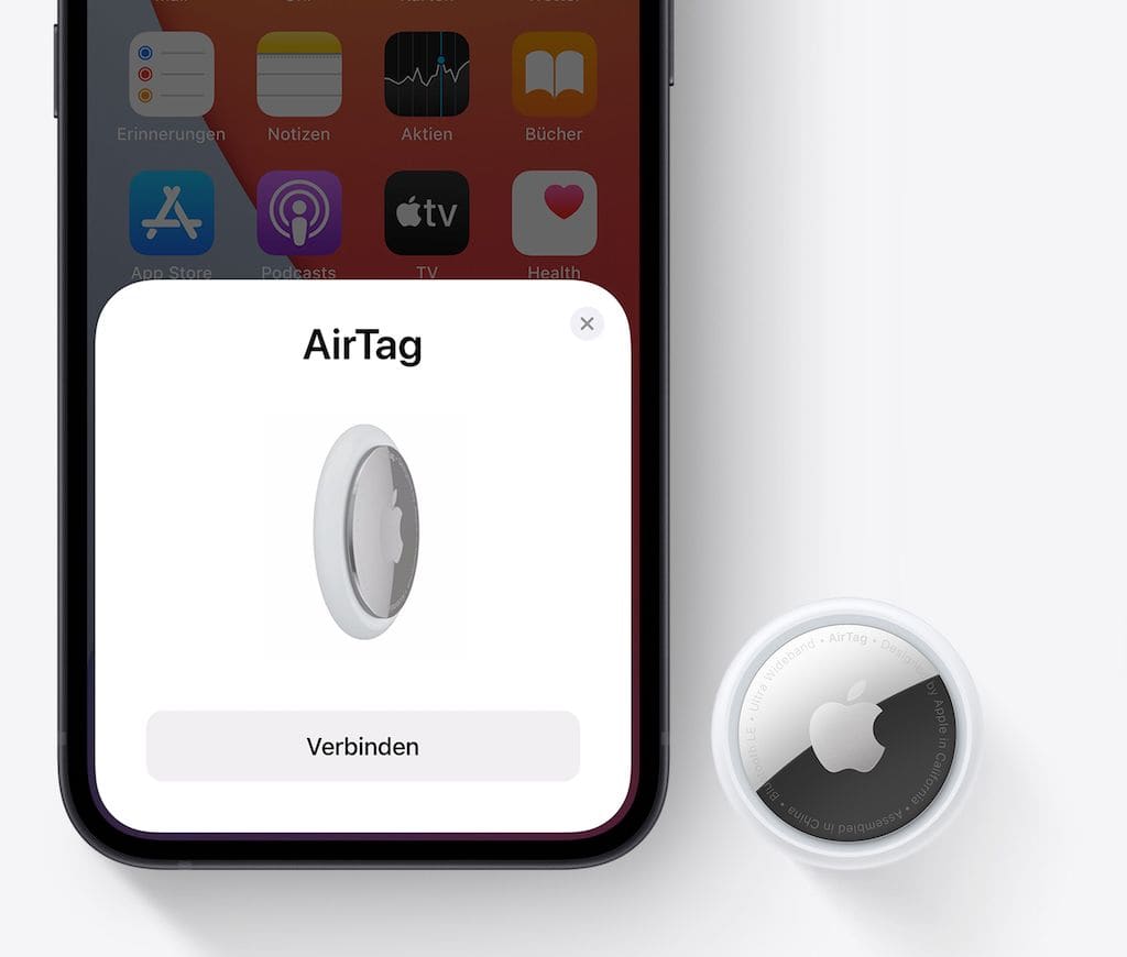Apple AirTag - einfache Kopplung per iPhone