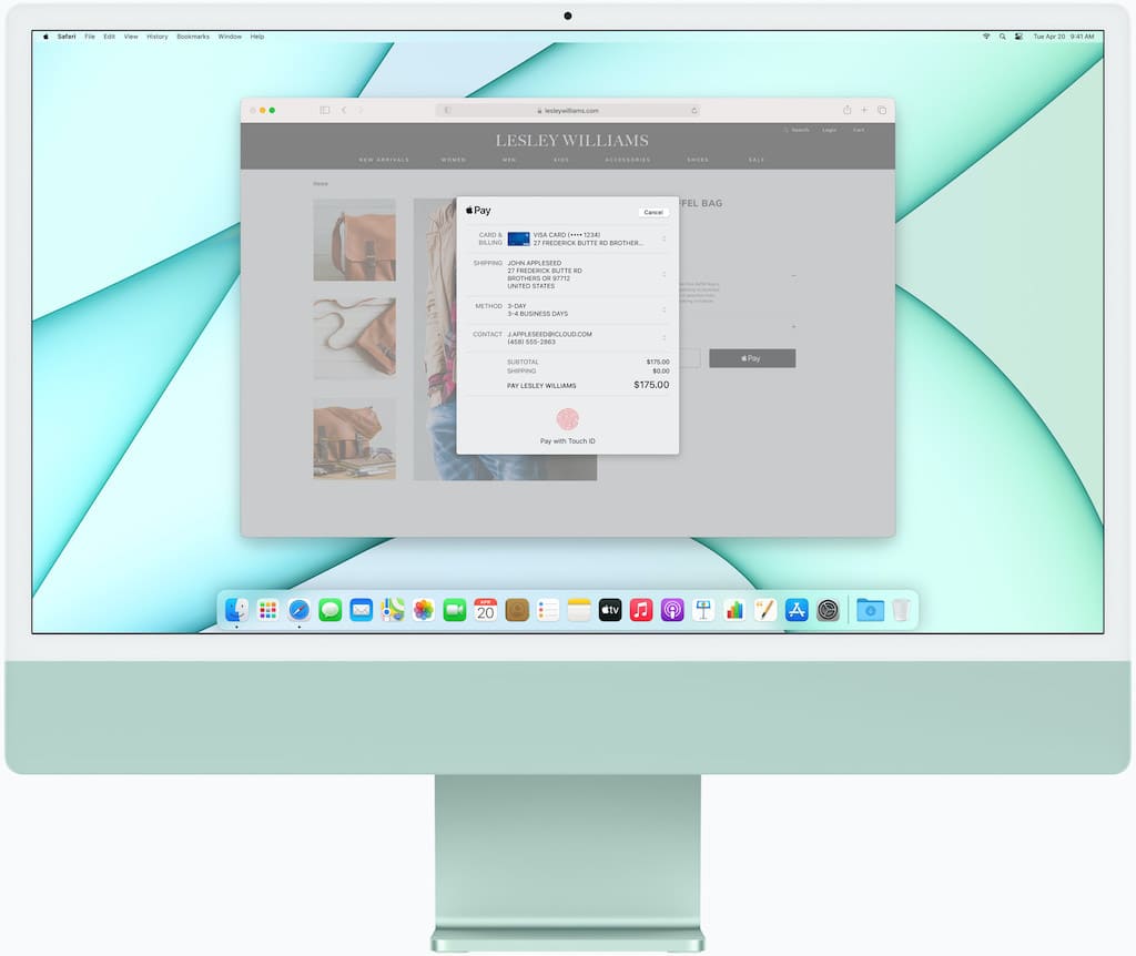 Apple M1 iMac in Grün