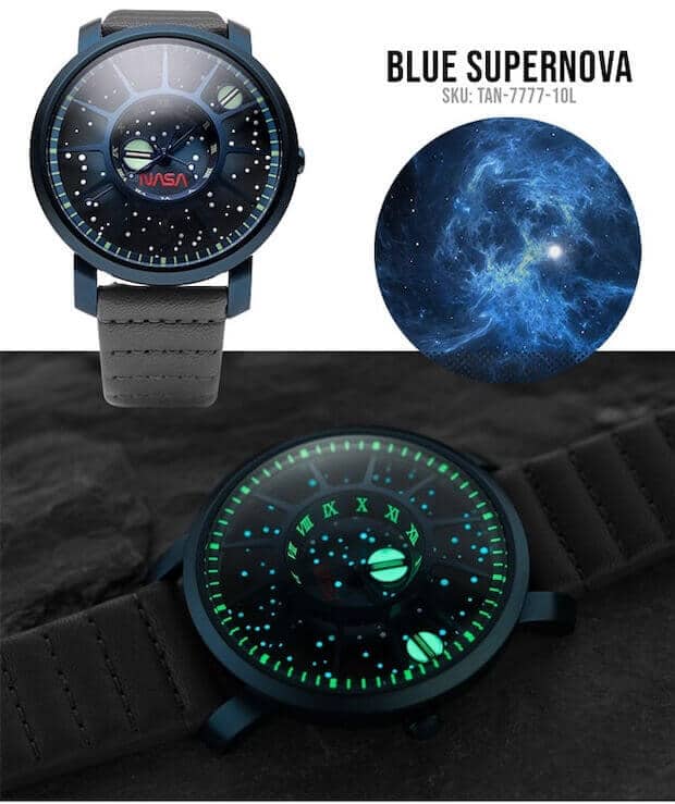 NASA Uhr - Blue Supernova