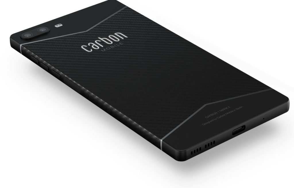Rückseite des Carbon 1 Mark II Smartphones