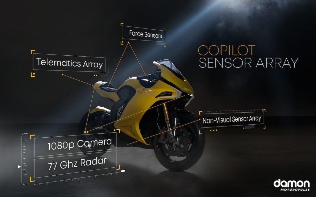 CoPilot Sensoren-System des Hypersport HS E-Motorrad