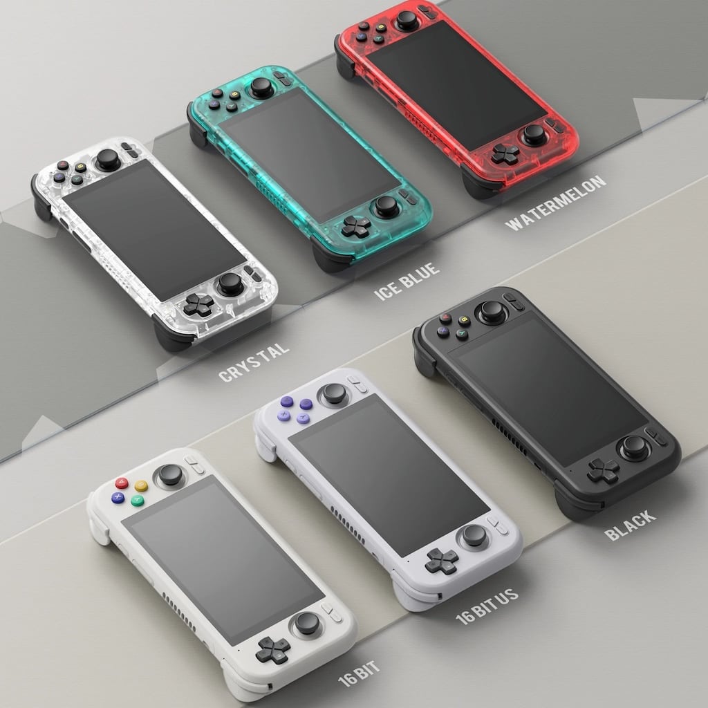 Farbauswahl Retroid Pocket 4 und 4 Pro Handheld Spielekonsole