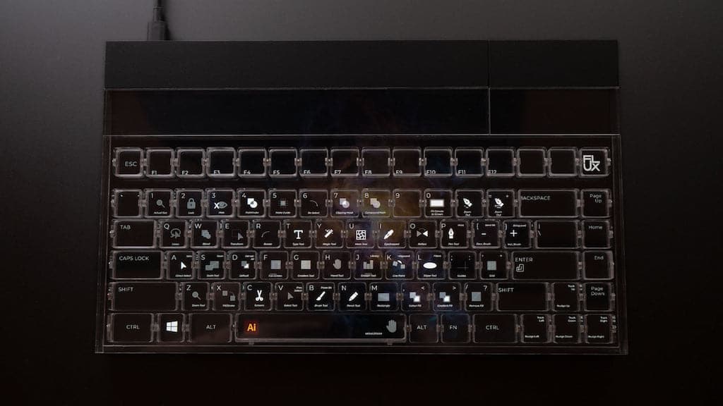 Flux Keyboard Detailansicht