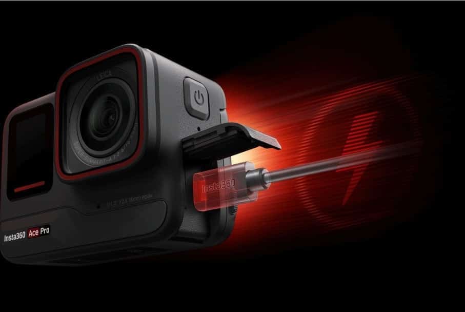 Schnelles Aufladen der Insta360 Ace Pro Action-Kamera