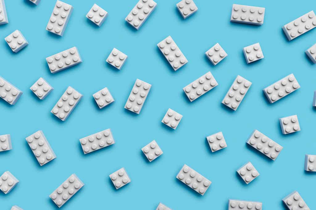 Lego Steine aus PET-Flaschen
