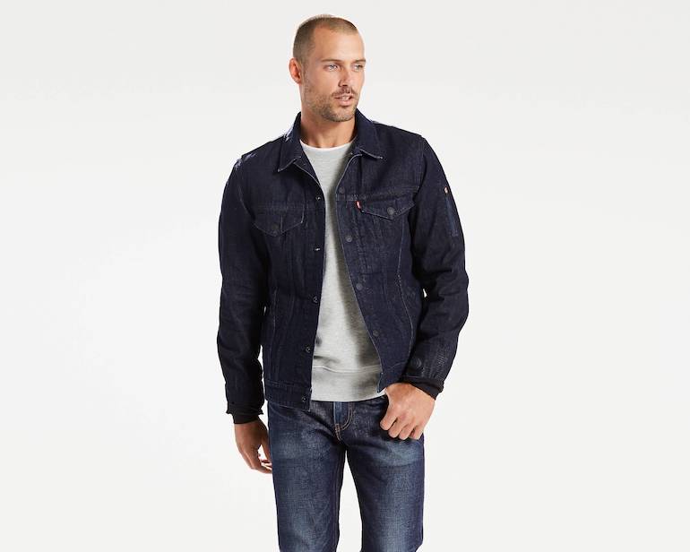 Levi's® Commuter™ Trucker Jacket with Jacquard™ by Google