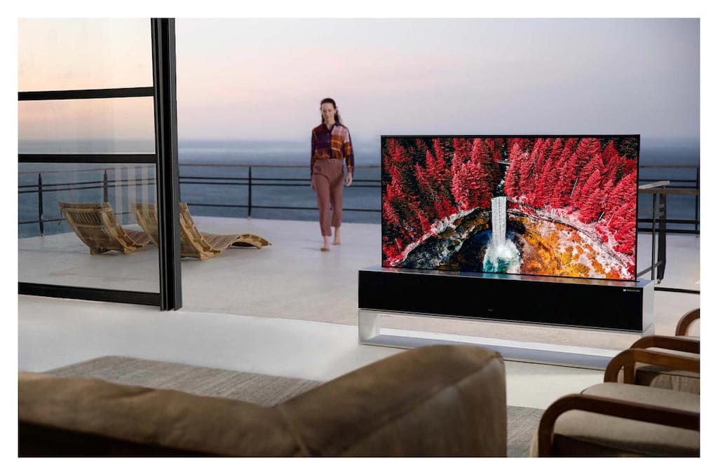 Aufrollbarer LG OLED TV RX FernseherAufrollbarer LG OLED TV RX Fernseher