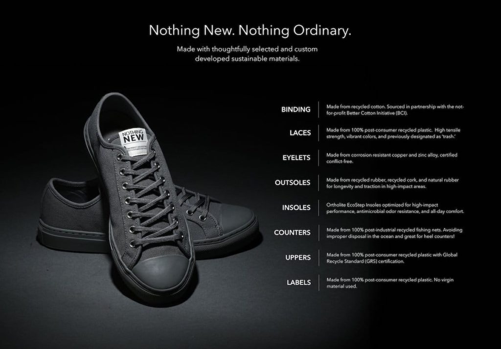 Eigenschaften der Nothing New Sneakers