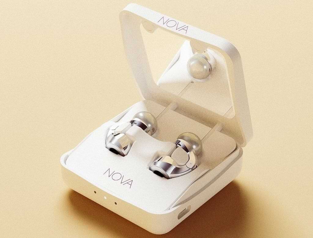 NOVA H1 Audio Earrings und Ladecase