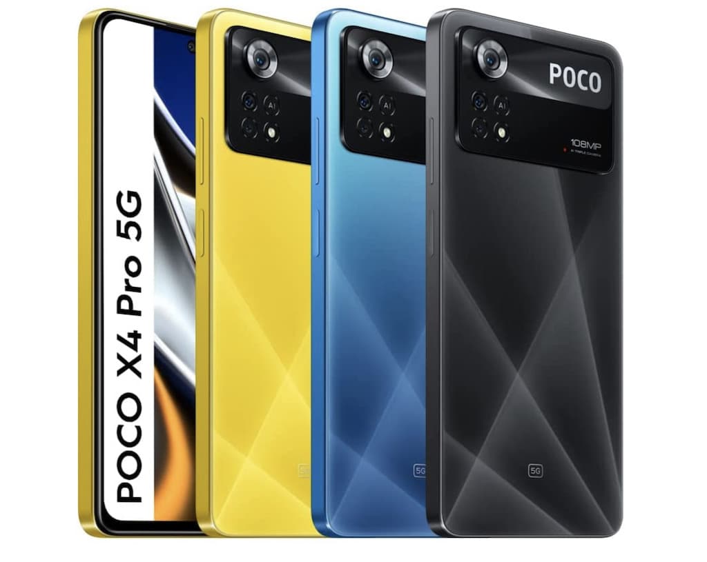 Farbauswahl POCO X4 Pro 5G