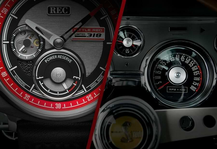 Rec P-51 Little Red und Shelby Mustang Tacho