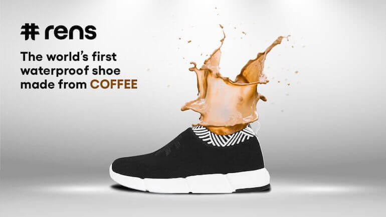 Rens - wasserdichte Sneaker aus Kaffee
