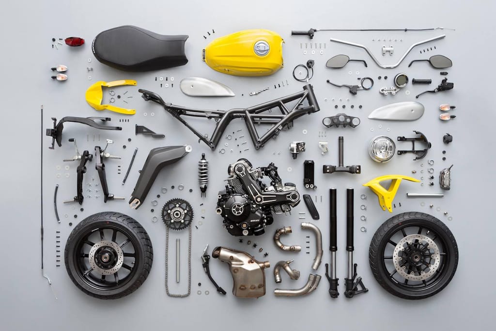RYCA Motors Motorrad Einzelteile