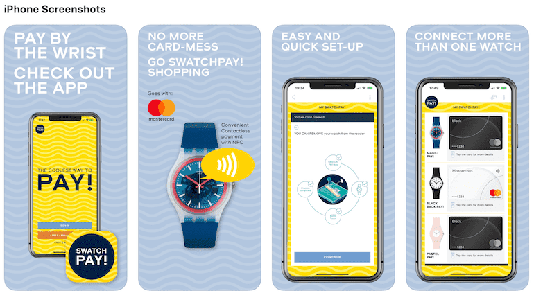 SwatchPAY App für iOS