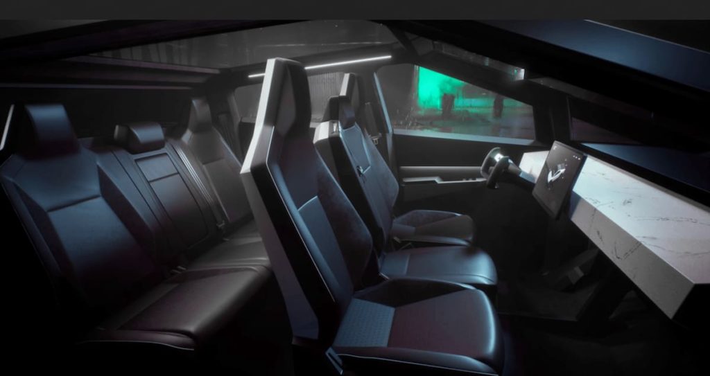 Tesla Cybertruck Innenraum - Cockpit