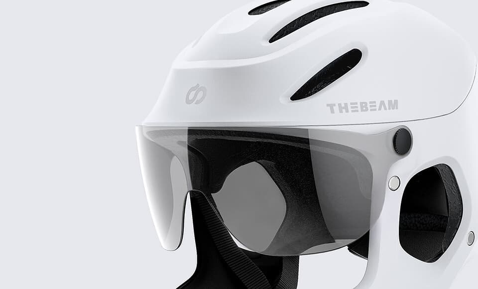 Virgo eBike Helm Details in Weiss