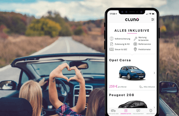 CLUNO Autoabo mit 6 Monaten Mindestlaufzeit