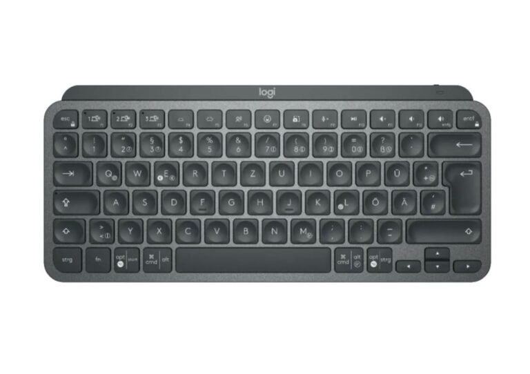 Logitech MX Keys Mini: Tastatur ist nur 295 mm breit