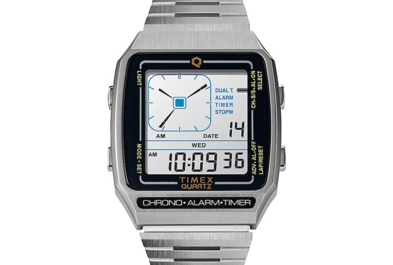 Q Timex Reissue Digital Uhr im Retrodesign der 1980er
