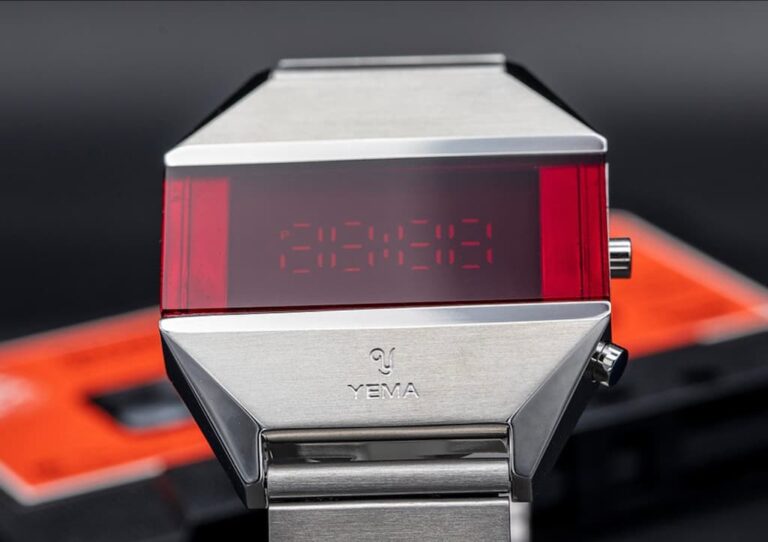 YEMA LED Uhr – futuristischer Retro-Look aus Frankreich